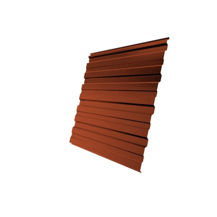 Профнастил C10 200х0.55 Окрашенный RAL 8004